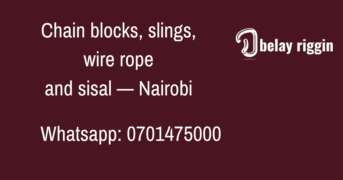 Galvanised and Steel Wire Rope in Kenya: 6x19, 6x36, IWRC | Belay Rigging