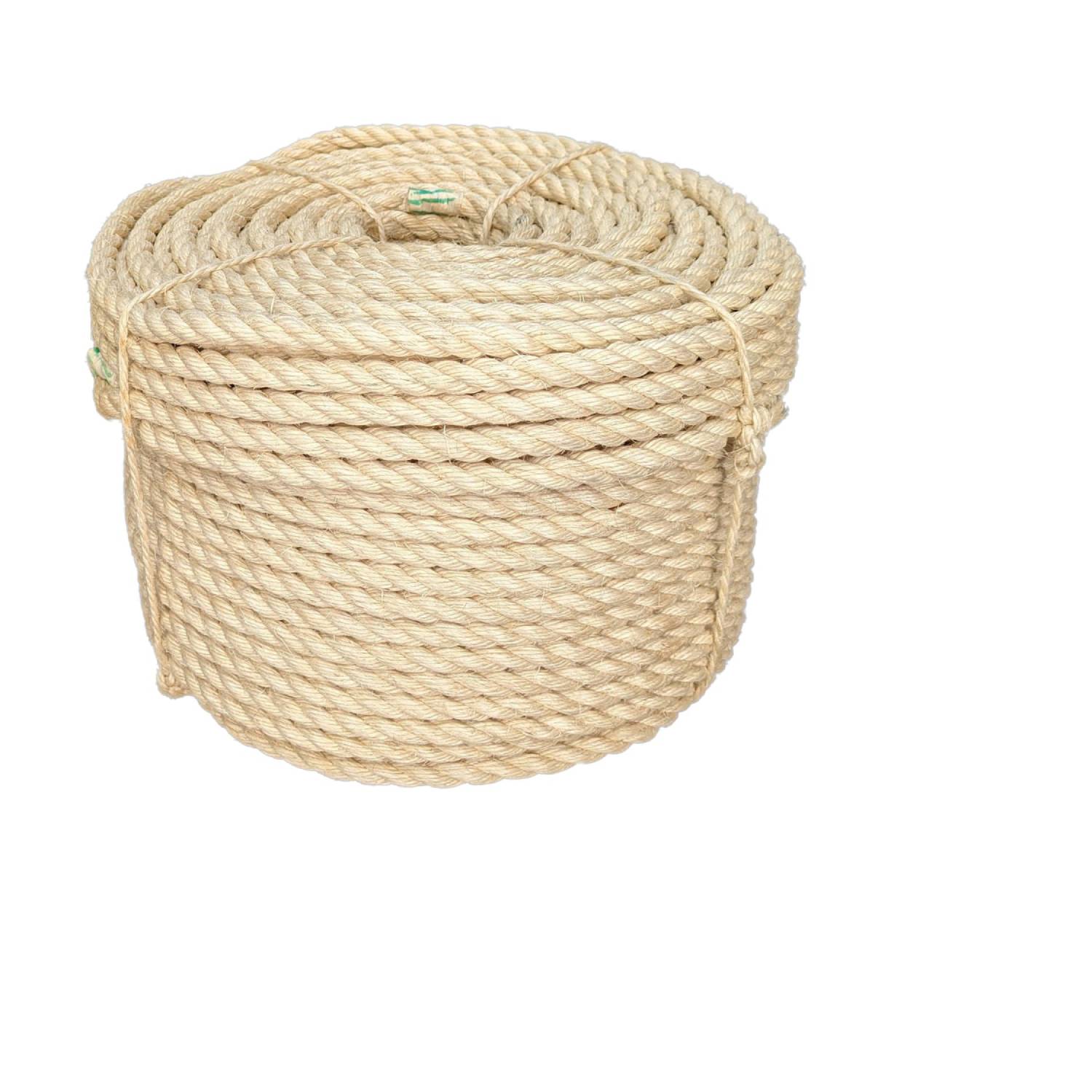 Sisal rope Kenya, natural 3-strand twisted coil